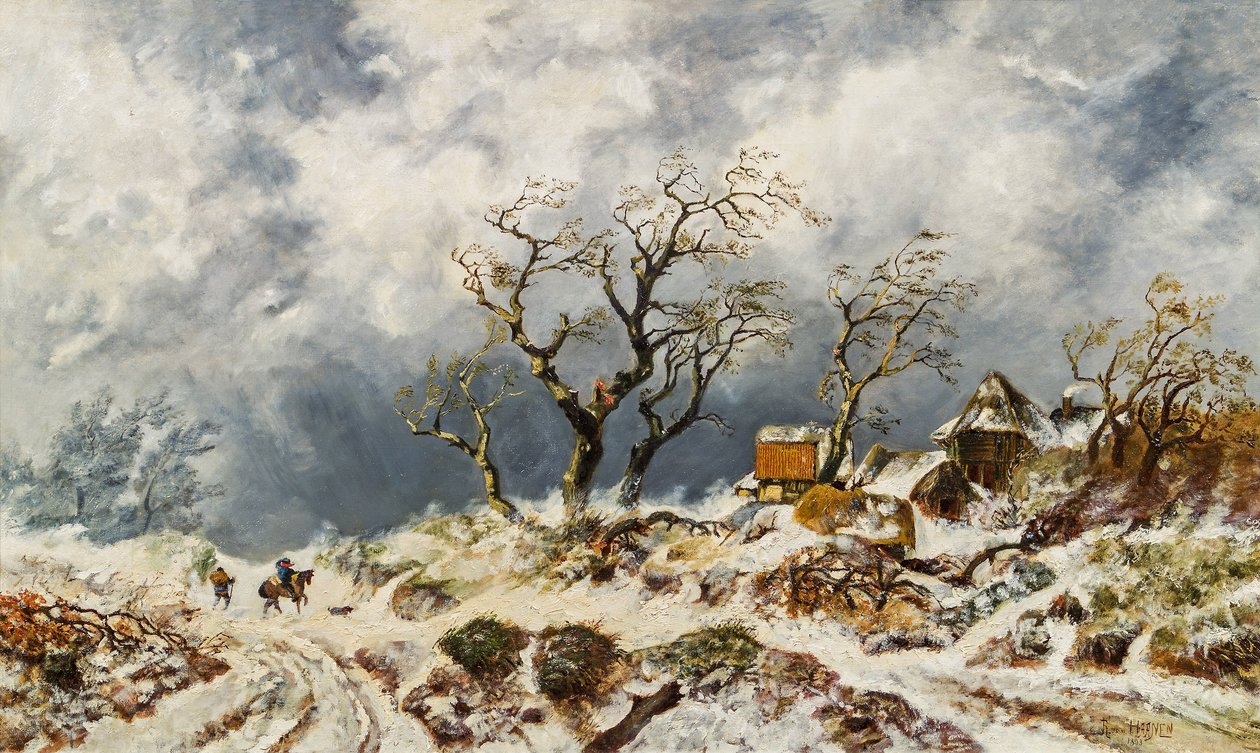 Winter Landscape by Remigius Adrianus Haanen