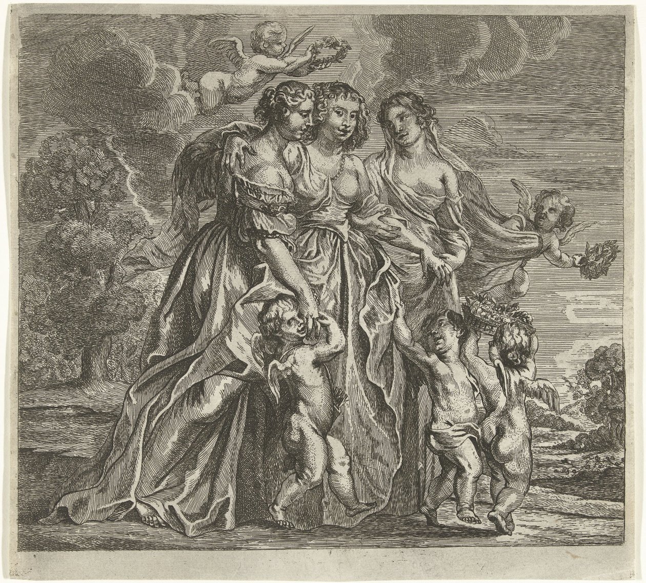 The Three Graces by Remoldus Eynhoudts
