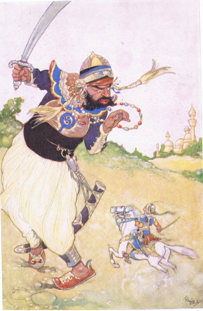 Codadad and the Giant by René Bull
