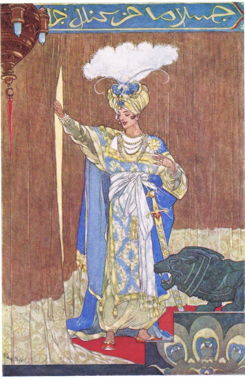 The Caliph Enjoys His Joke, 1930s by René Bull
