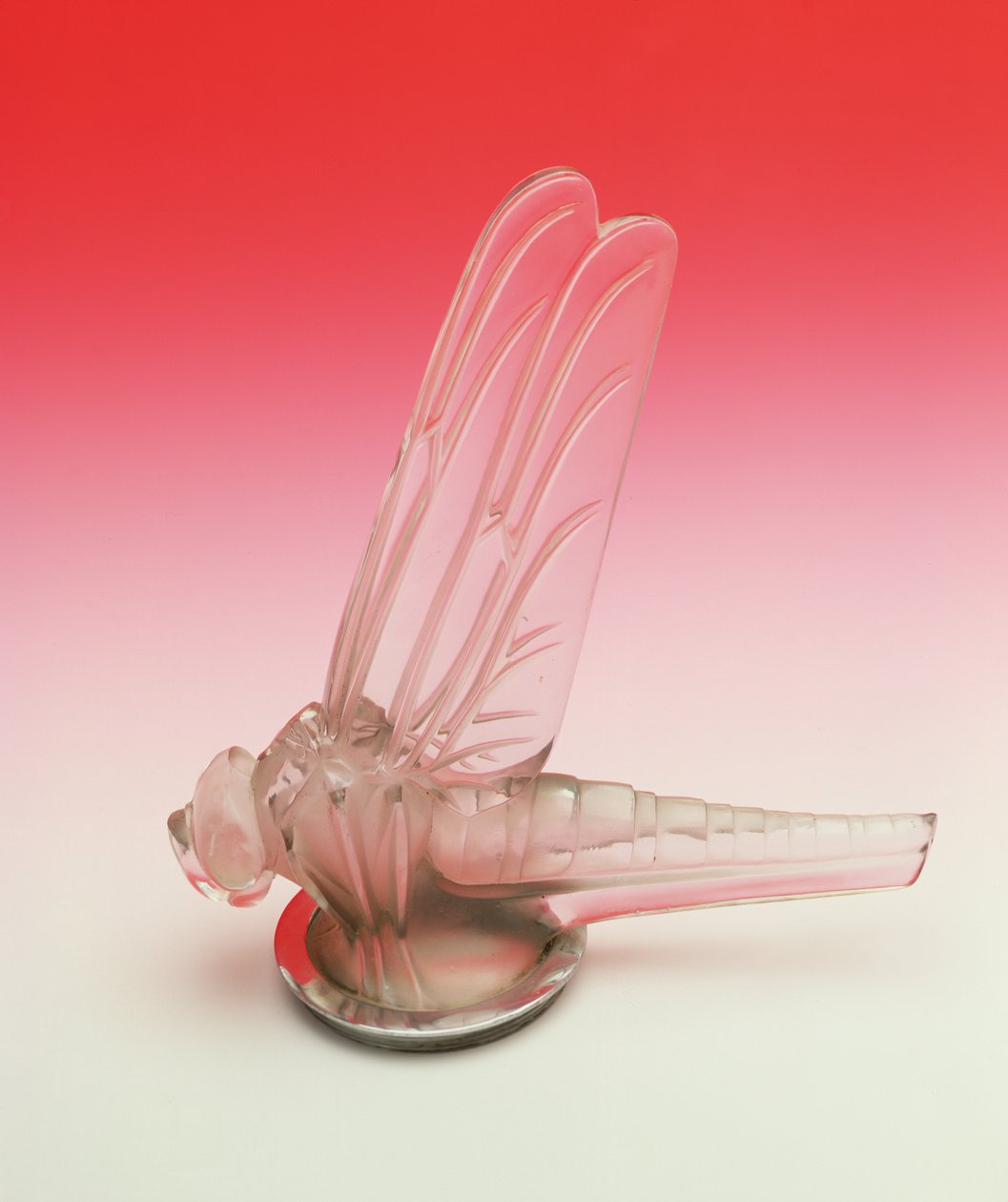 Lalique Car Mascot of a Dragonfly with Open Wings by Rene Jules Lalique