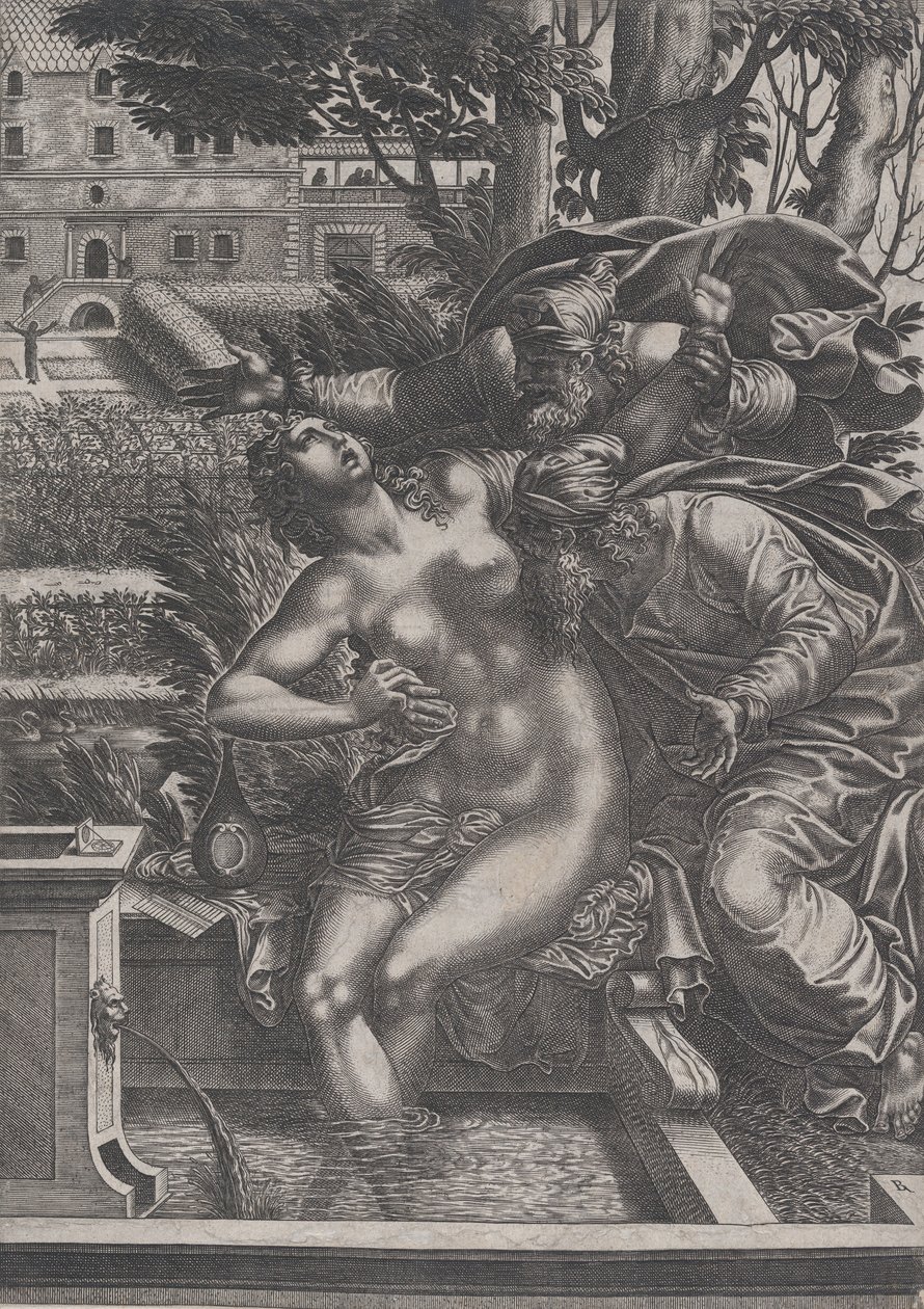 Susanna and the Elders by Rene Boyvin