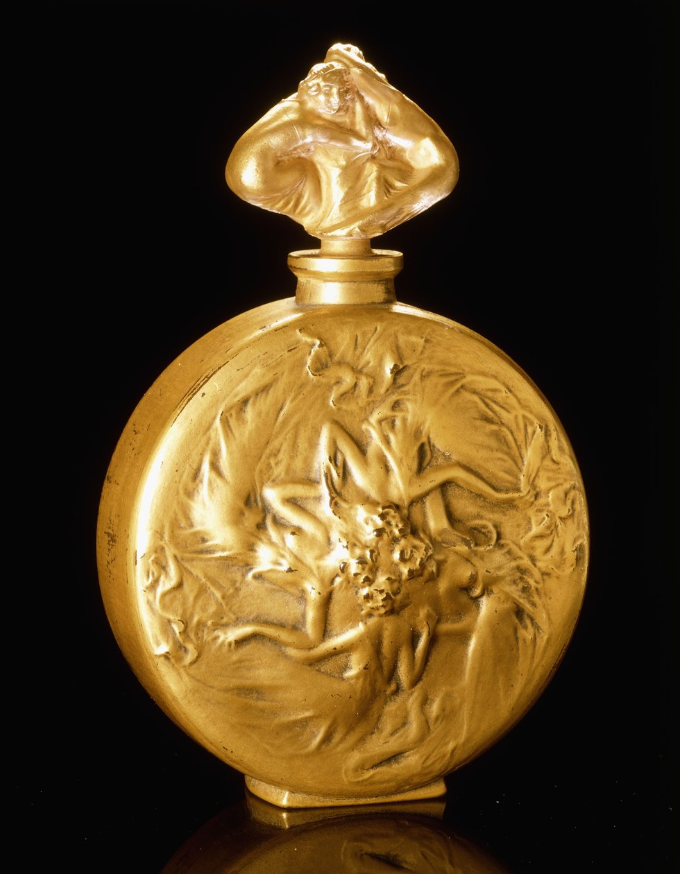 Rosace Figurines on a Scent-Bottle by Rene Jules Lalique
