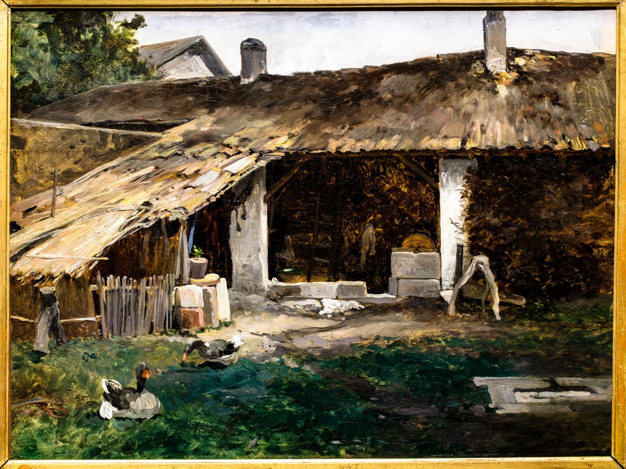 Farmyard by Rene Princeteau
