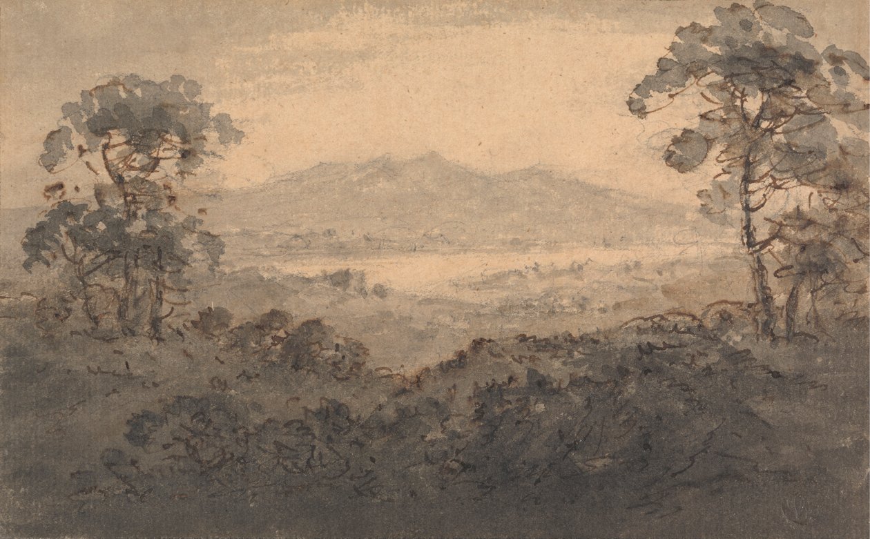 Landscape with Lake and Mountains by Rev. William Gilpin