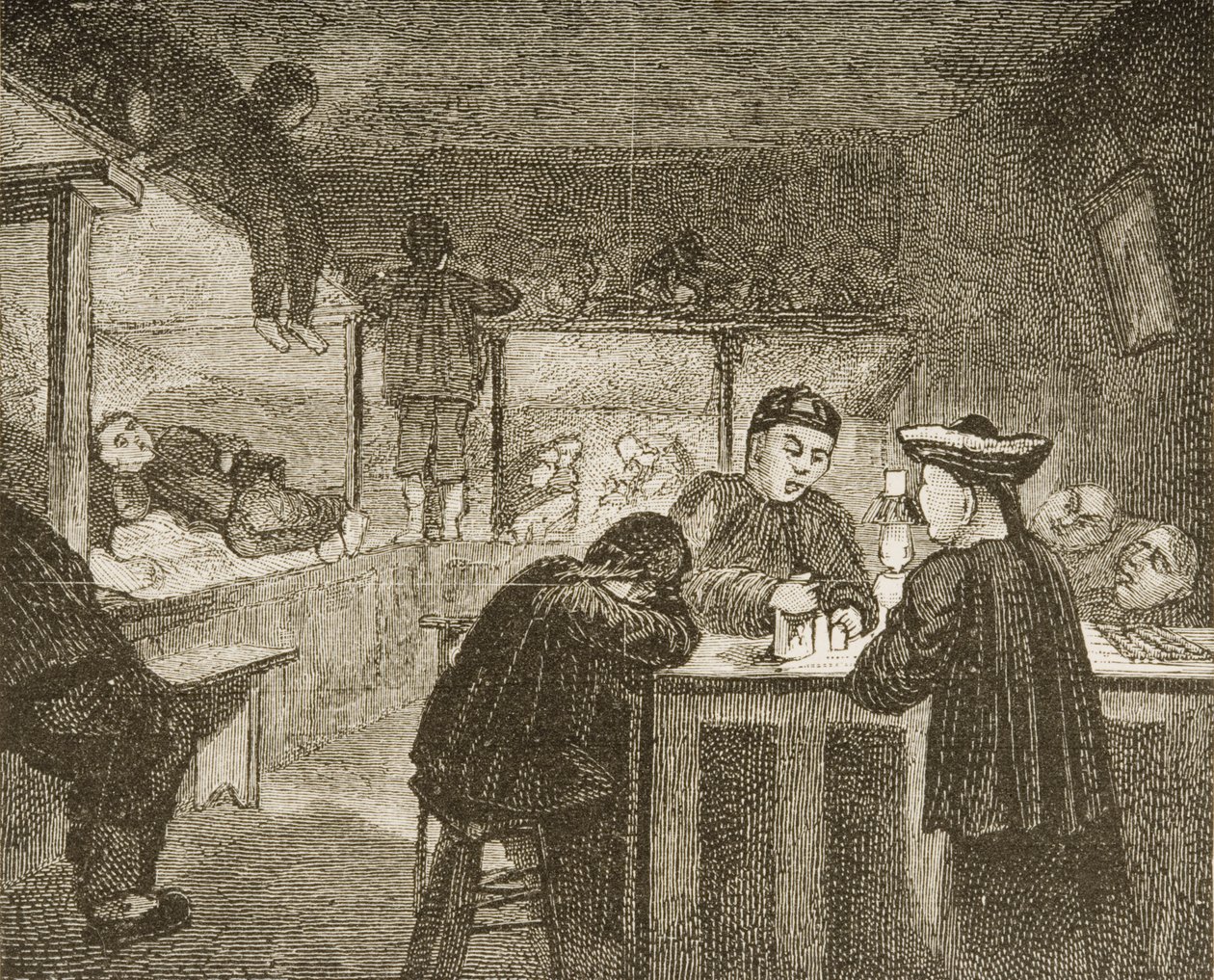 A Chinese Opium den in San Francisco during the 1870s by Reverend Samuel Manning