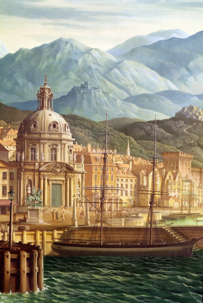 Mural in the Marquess of Anglesey’s Dining Room (detail) by Rex Whistler