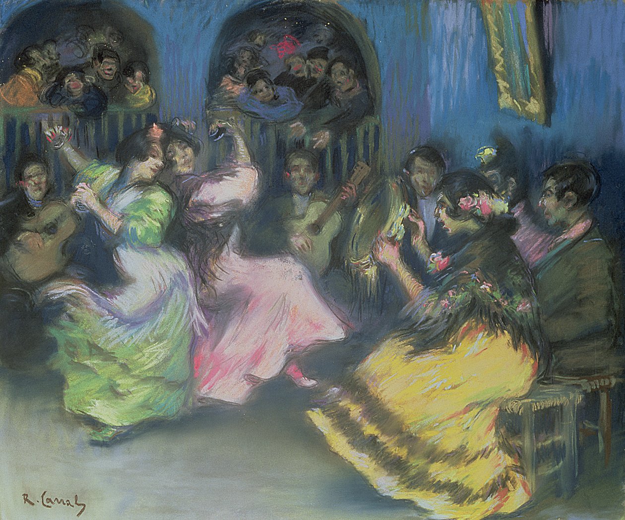 Spanish Gypsy Dancers by Ricardo Canals y Llambi