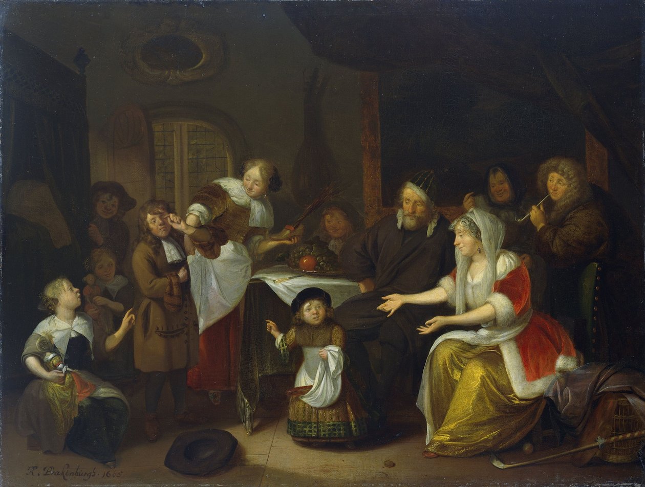 Feast of St Nicholas by Richard Brakenburgh
