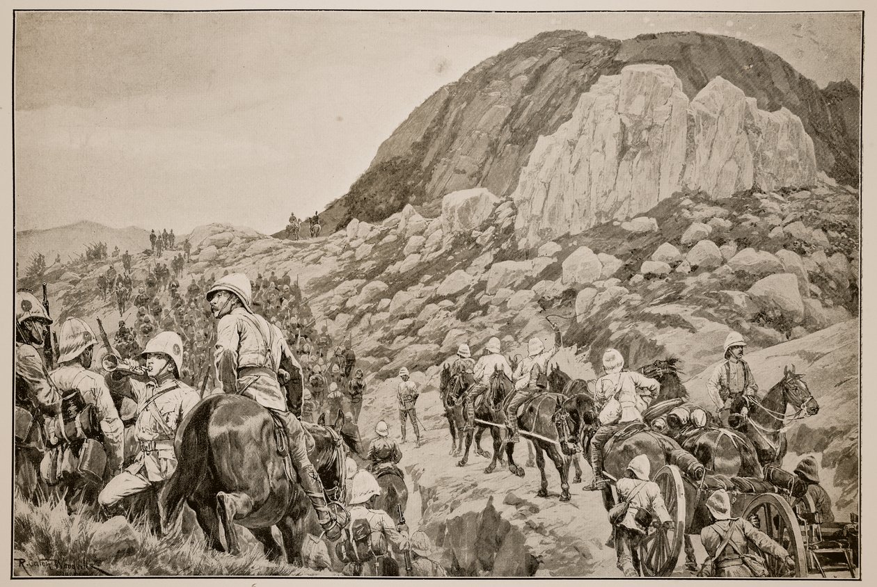 Going out to the attack on Spion Kop on January 24th by Richard Caton Woodville junior