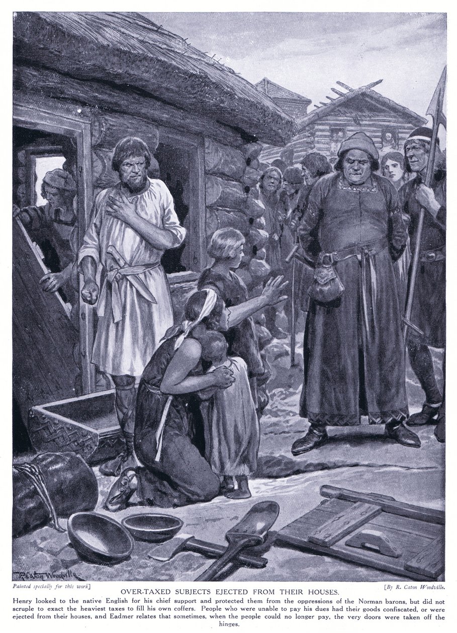 Overtaxed Subjects Ejected from Their Homes, 1920