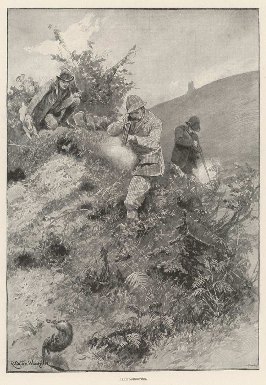 Rabbit-Shooting by Richard Caton Woodville junior