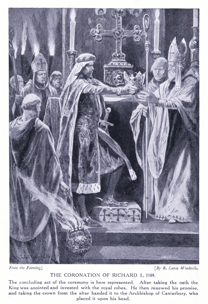 The Coronation of Richard I by Richard Caton Woodville junior