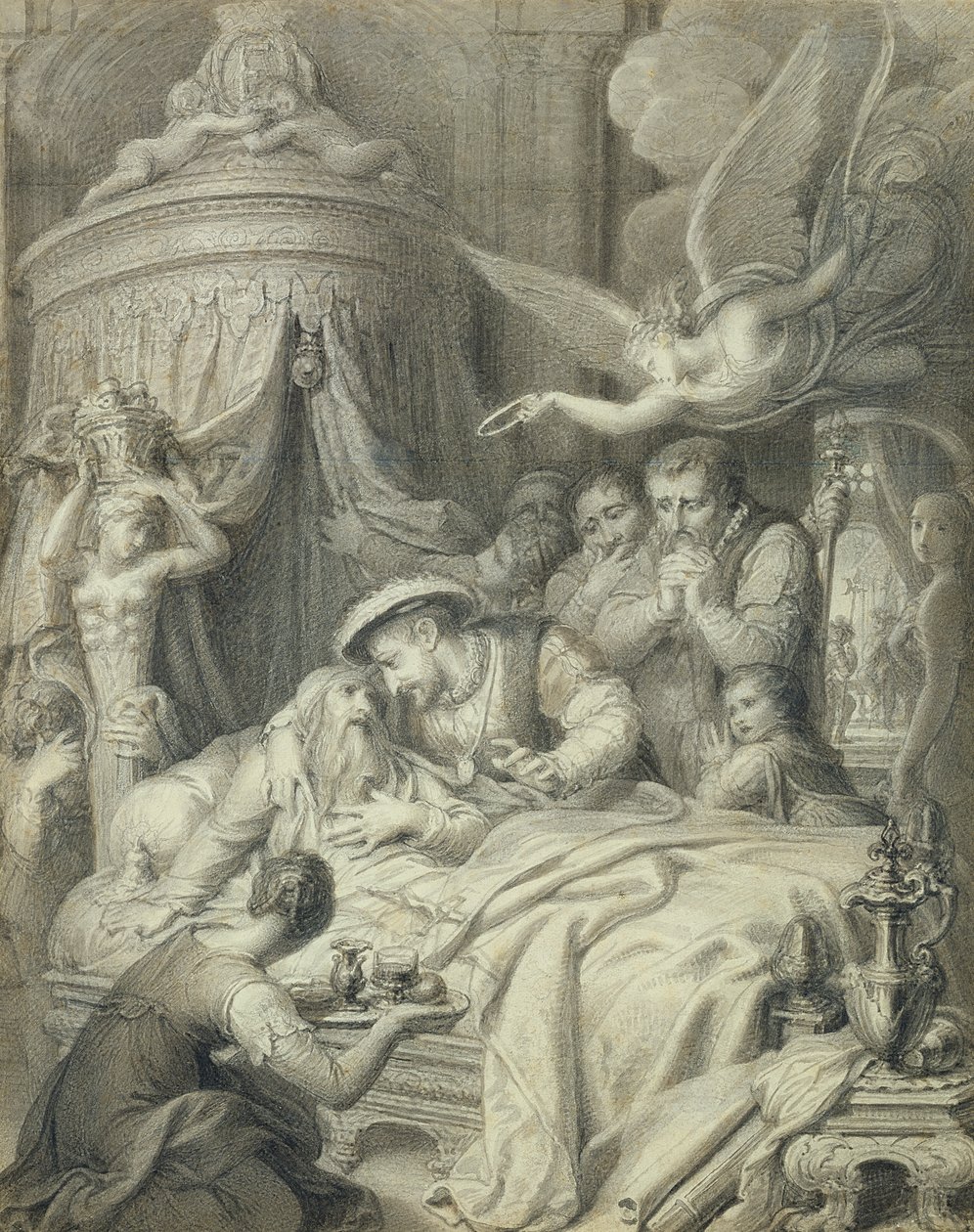The Death of Leonardo in 1519 by Richard Cosway