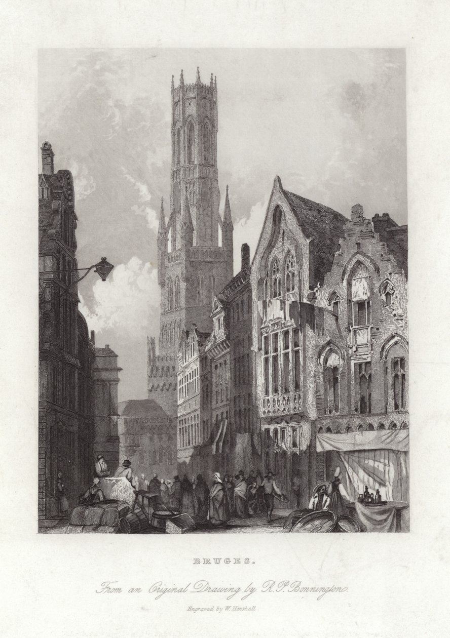 Bruges by Richard Parkes Bonington