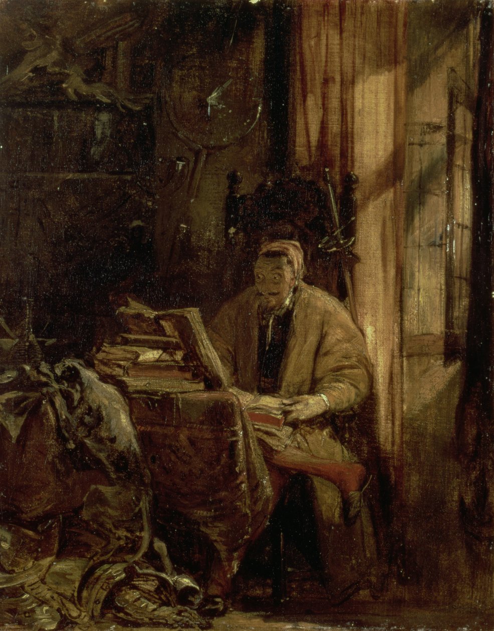 Don Quixote in his Study by Richard Parkes Bonington