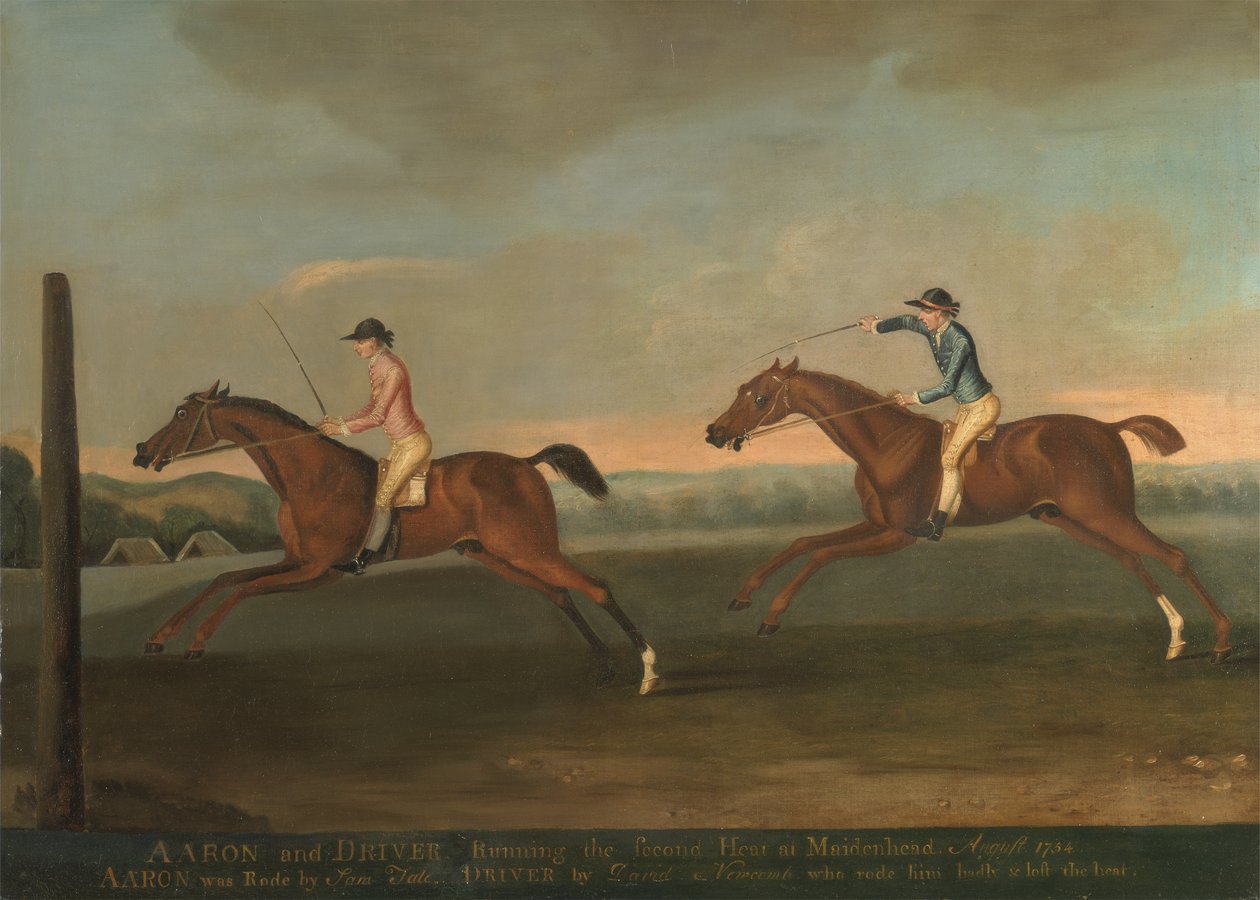The Match between Aaron and Driver at Maidenhead, August 1754: Aaron Winning the Second Heat, c.1754 by Richard Roper