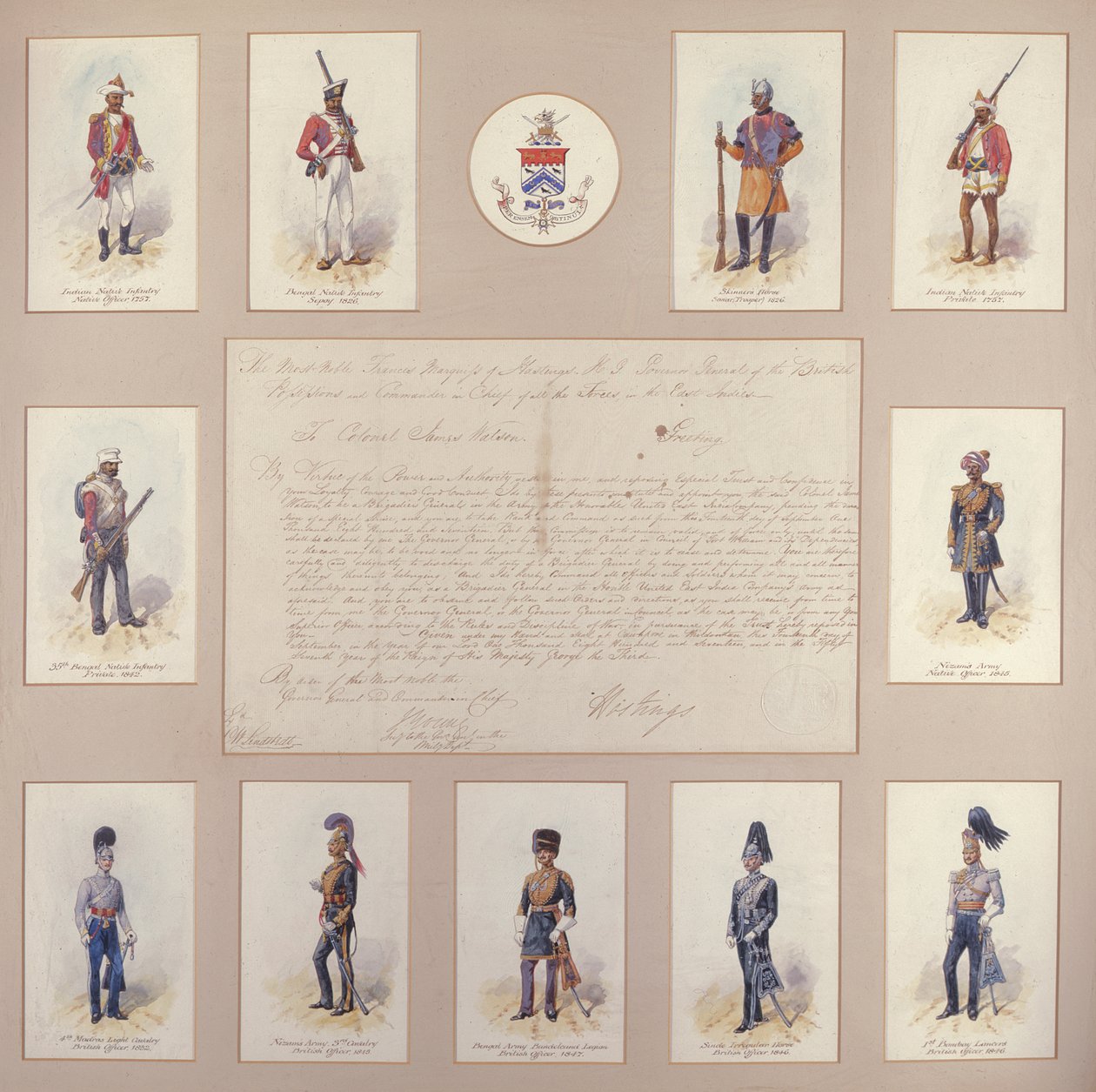 Military Uniforms of the British and Indian Armies by Richard Simkin