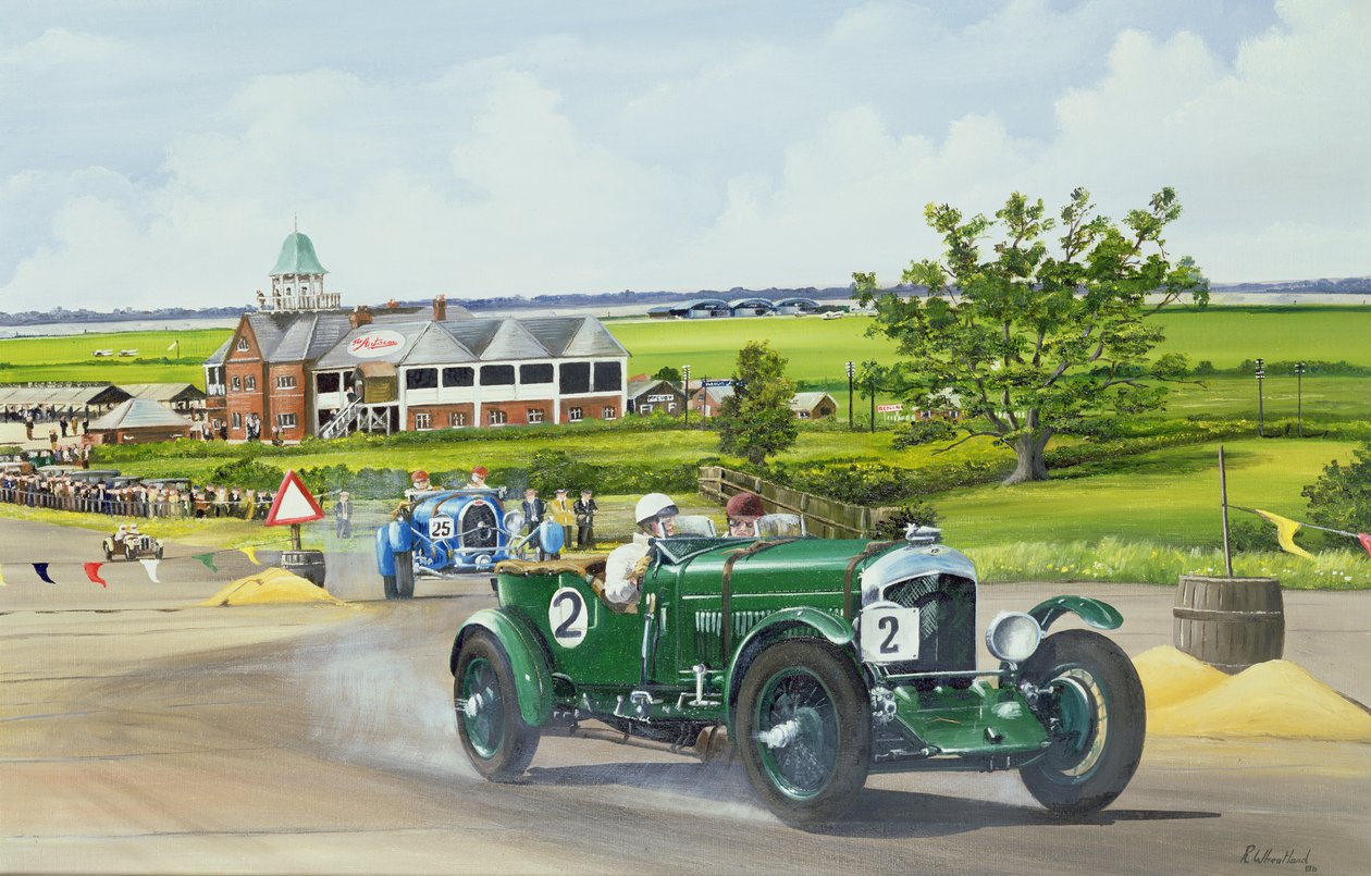 Speed Six Bentley at Brooklands by Richard Wheatland