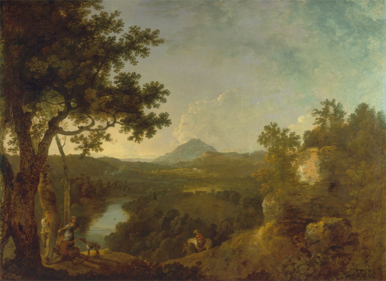 View near Wynnstay, the Seat of Sir Watkin Williams-Wynn, BT. by Richard Wilson