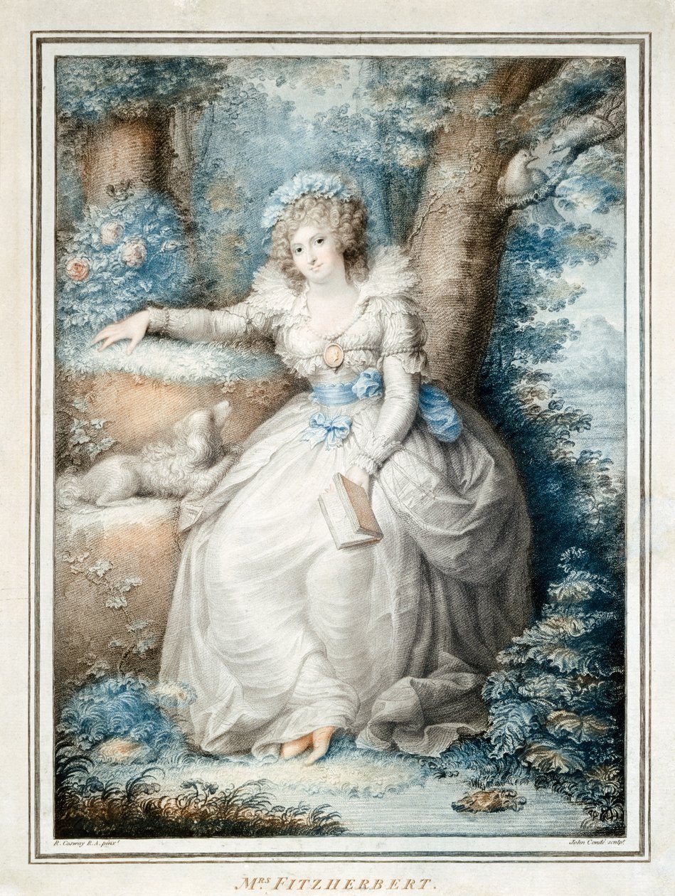 Mrs Fitzherbert by Richard (after) Cosway