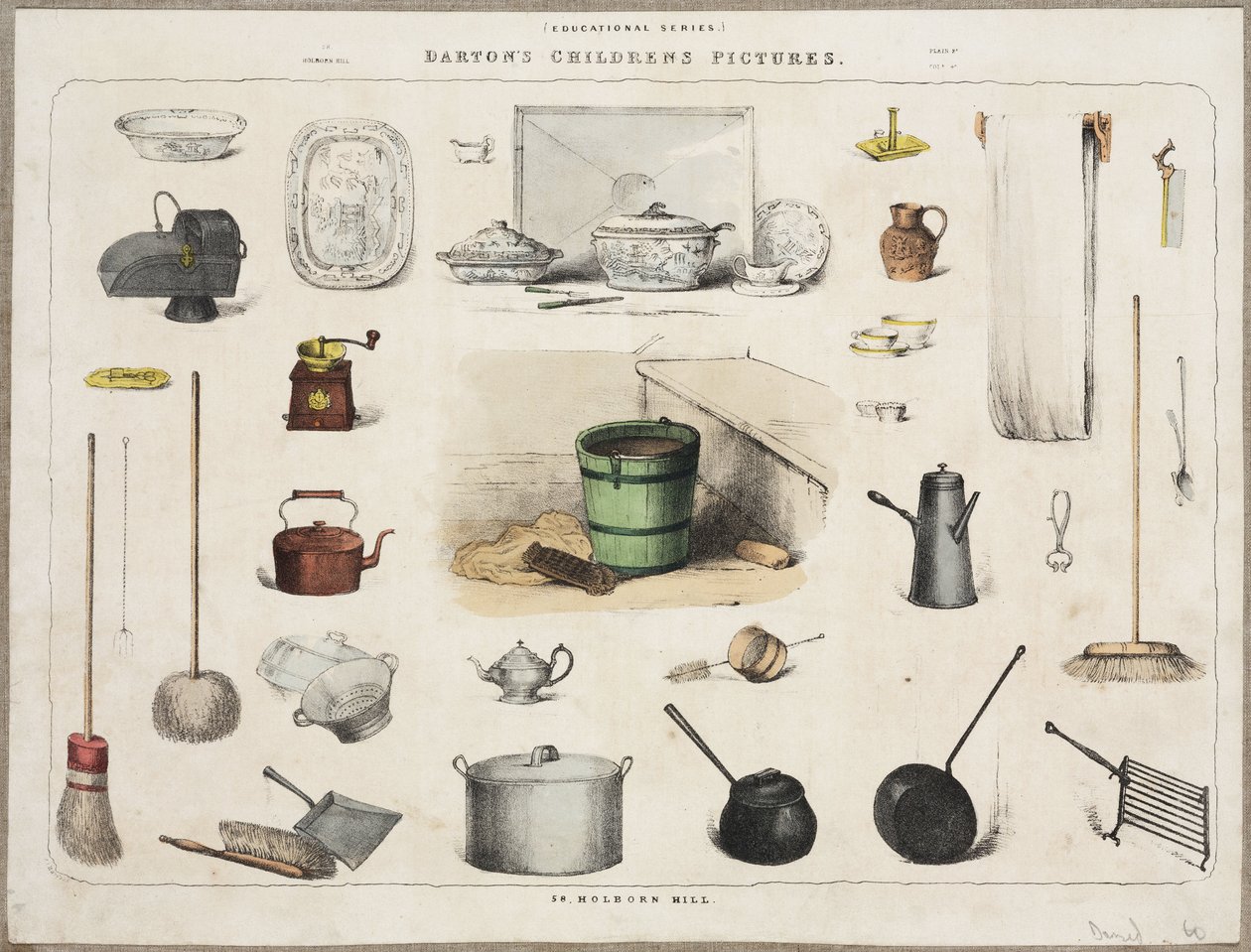 Household Utensils, c 1870-1900 by John Pardon