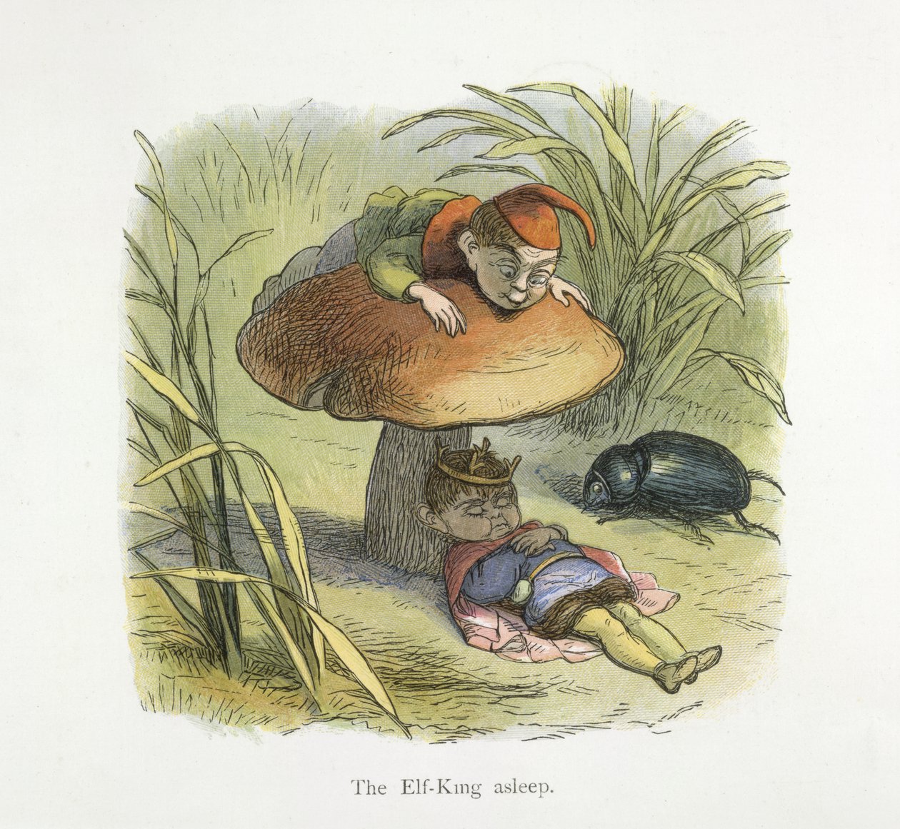 The Elf-King asleep by Richard Doyle