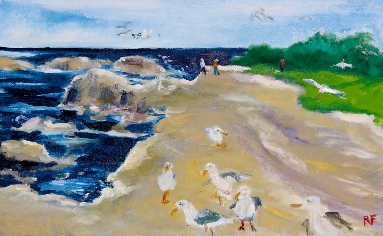 Seagulls, Monterey, 2020 by Richard Fox