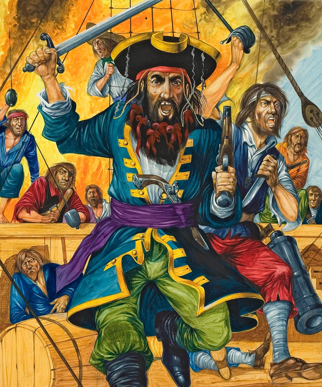 Blackbeard (c.1680-1718) by Richard Hook