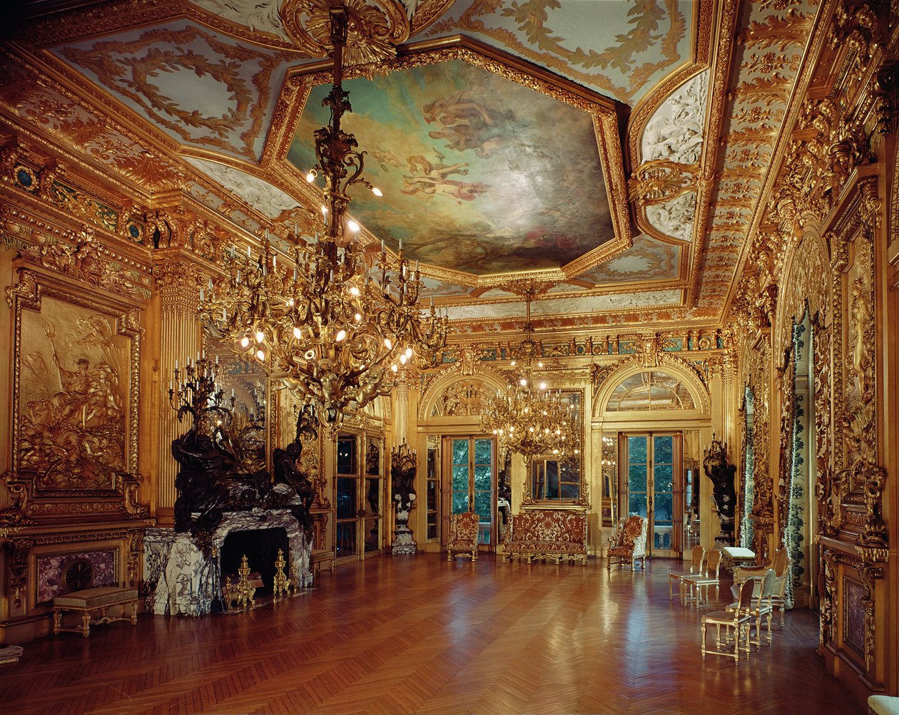 Music Room Interior by Richard Morris Hunt