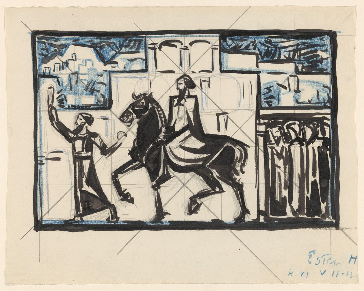 Triumph of Mordecai by Richard Nicolaüs Roland Holst (possibly)