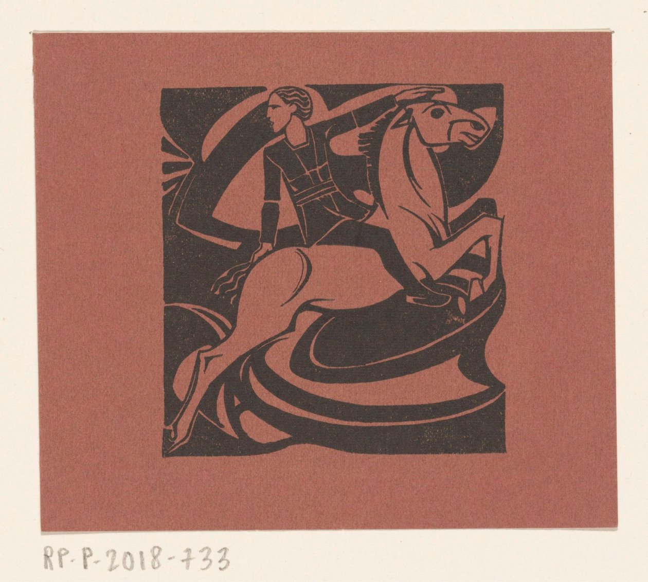Rider on a Jumping Horse by Richard Nicolaüs Roland Holst