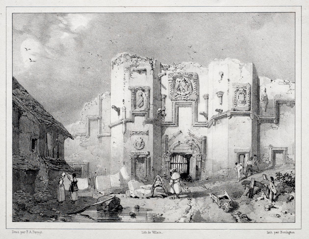Old Gateway at Stirling by Richard Parkes Bonington