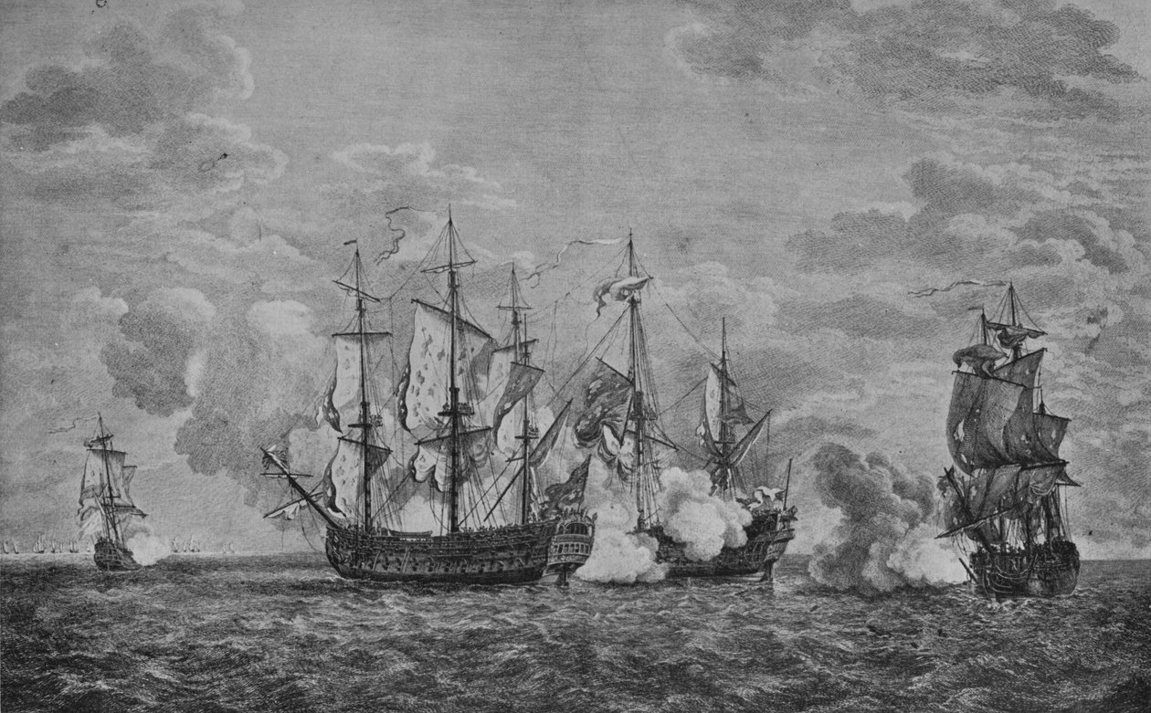 The Buckingham and the Florissant by Richard Paton