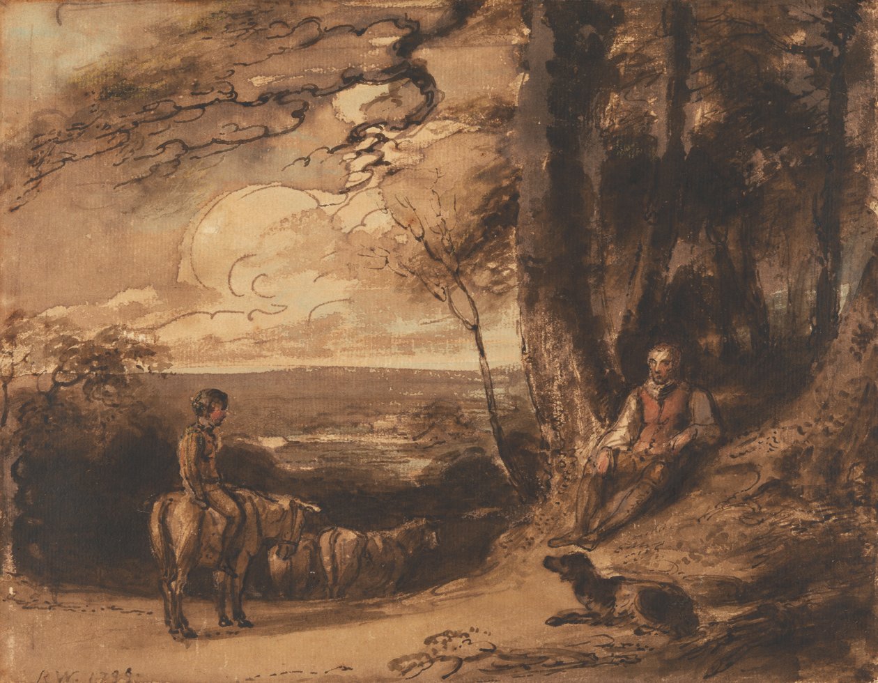 Conversation on a Country Road by Richard Westall