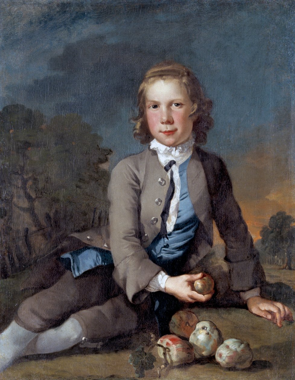 Boy with Apples by Richard Wilson