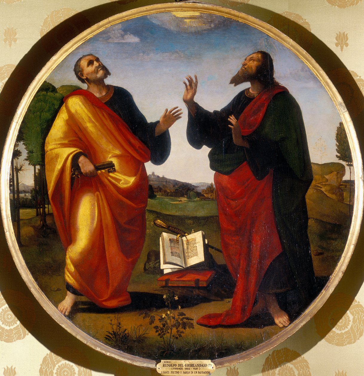 Saints Peter and Paul by Ridolfo Il  Ghirlandaio