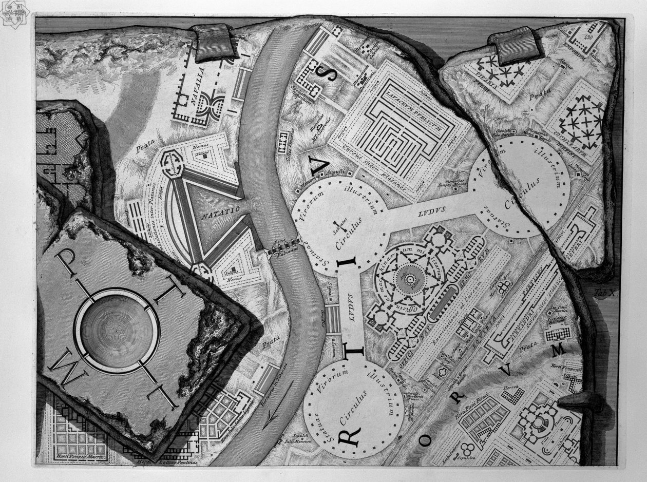 Map of Campus Martius by Robert Adam
