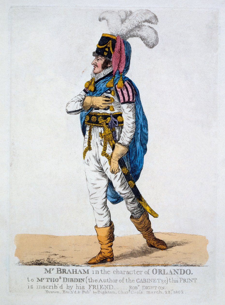 Mr. Braham in the Character of Orlando from 
