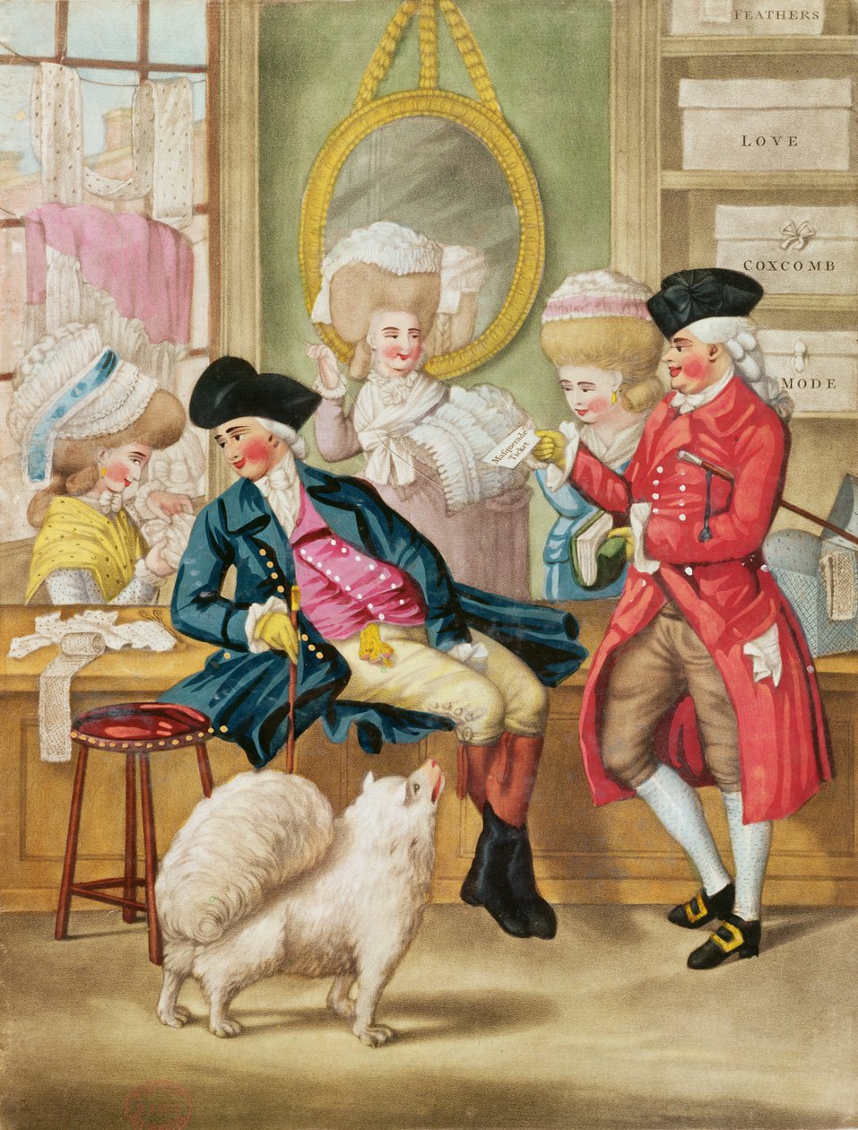 The Morning Ramble or the Milliners Shop, 1782 by Robert Dighton