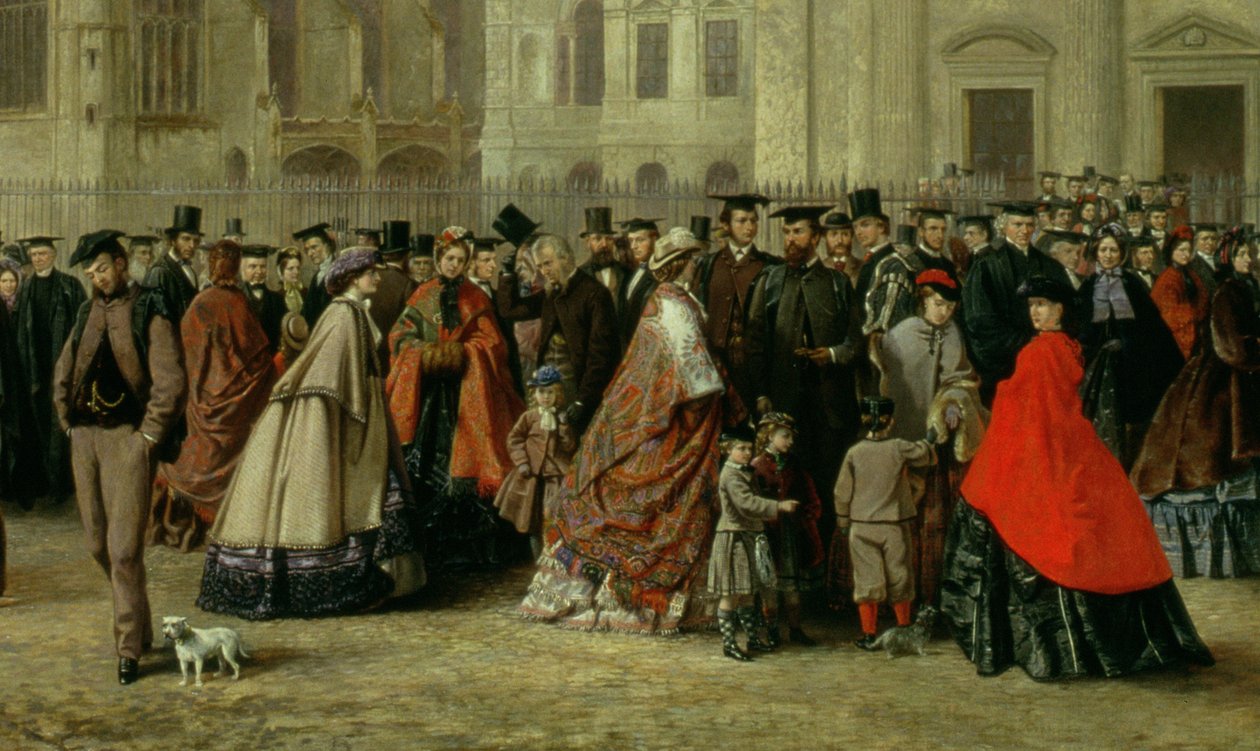 Degree Morning at Cambridge (detail) by Robert Farren