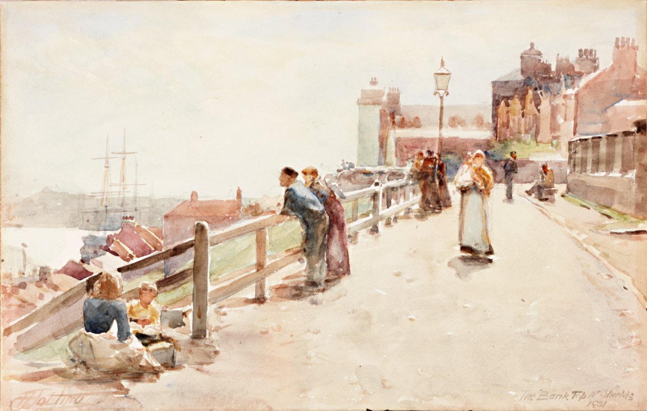 The Bank Top, North Shields by Robert Jobling