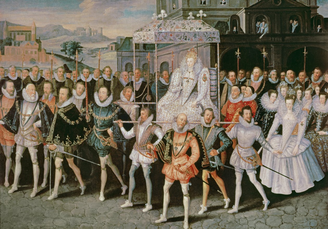 Queen Elizabeth I Being Carried in Procession by Robert Peake