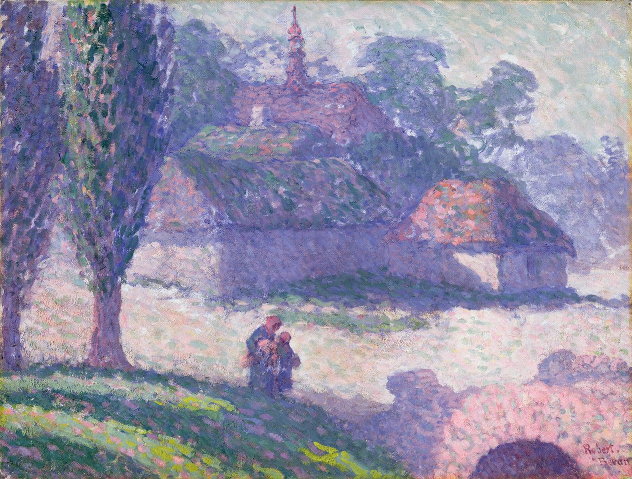 Mydlow Village, Poland by Robert Polhill Bevan