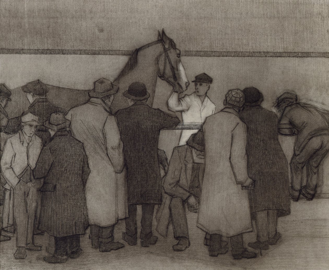 Sale at Wards Repository, No.2, c.1918 by Robert Polhill Bevan