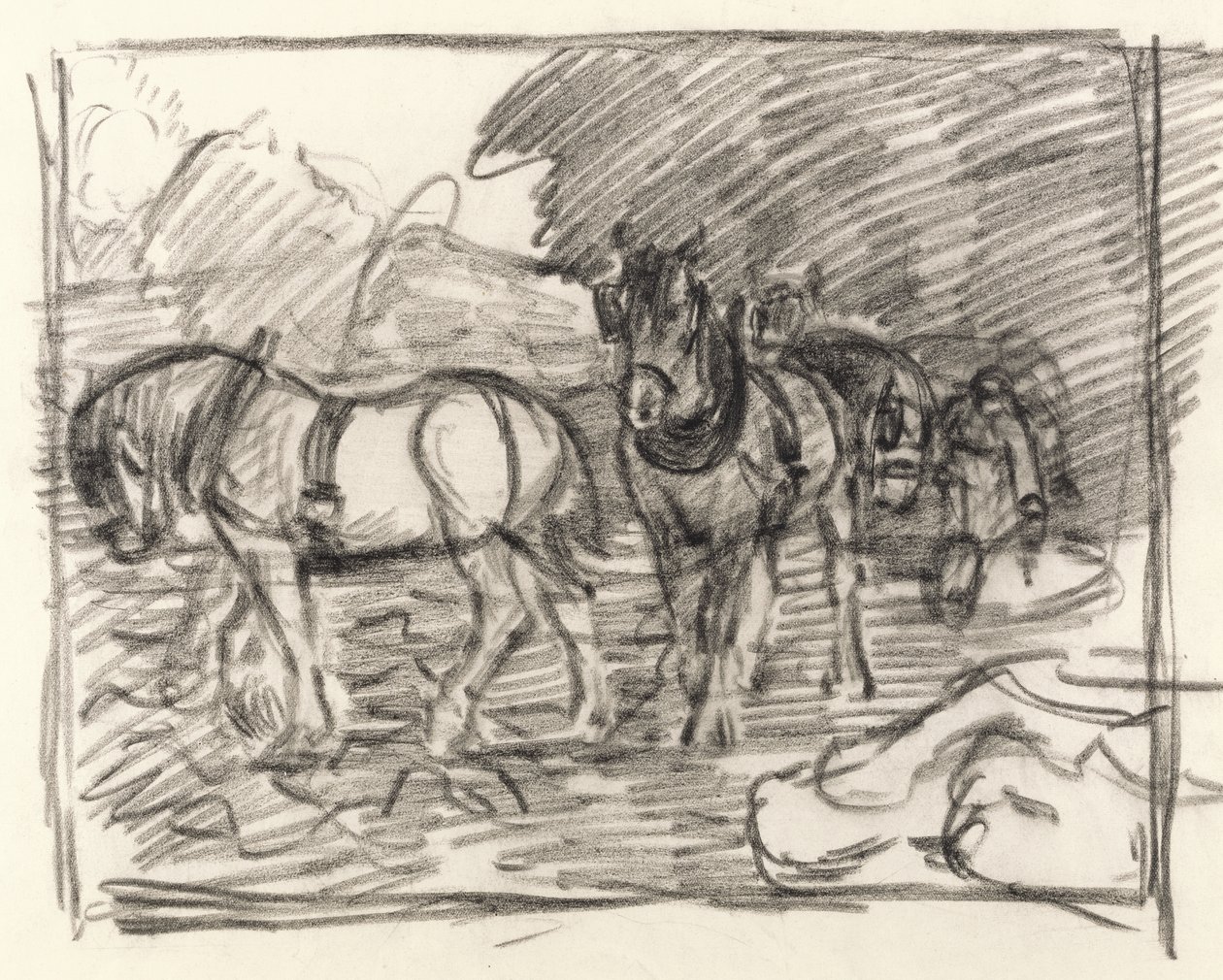 The Ploughing Team, c.1906 by Robert Polhill Bevan