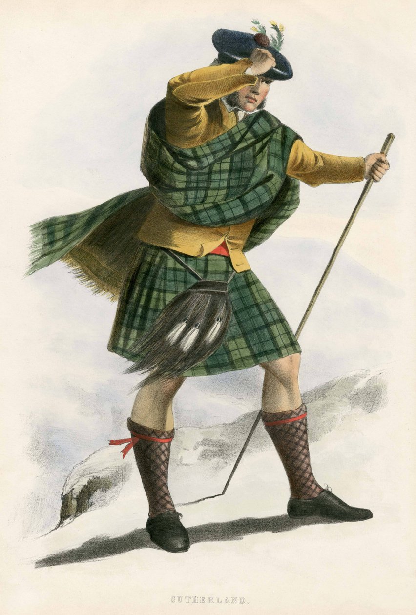Sutherland, from The Clans of the Scottish Highlands by Robert Ronald McIan