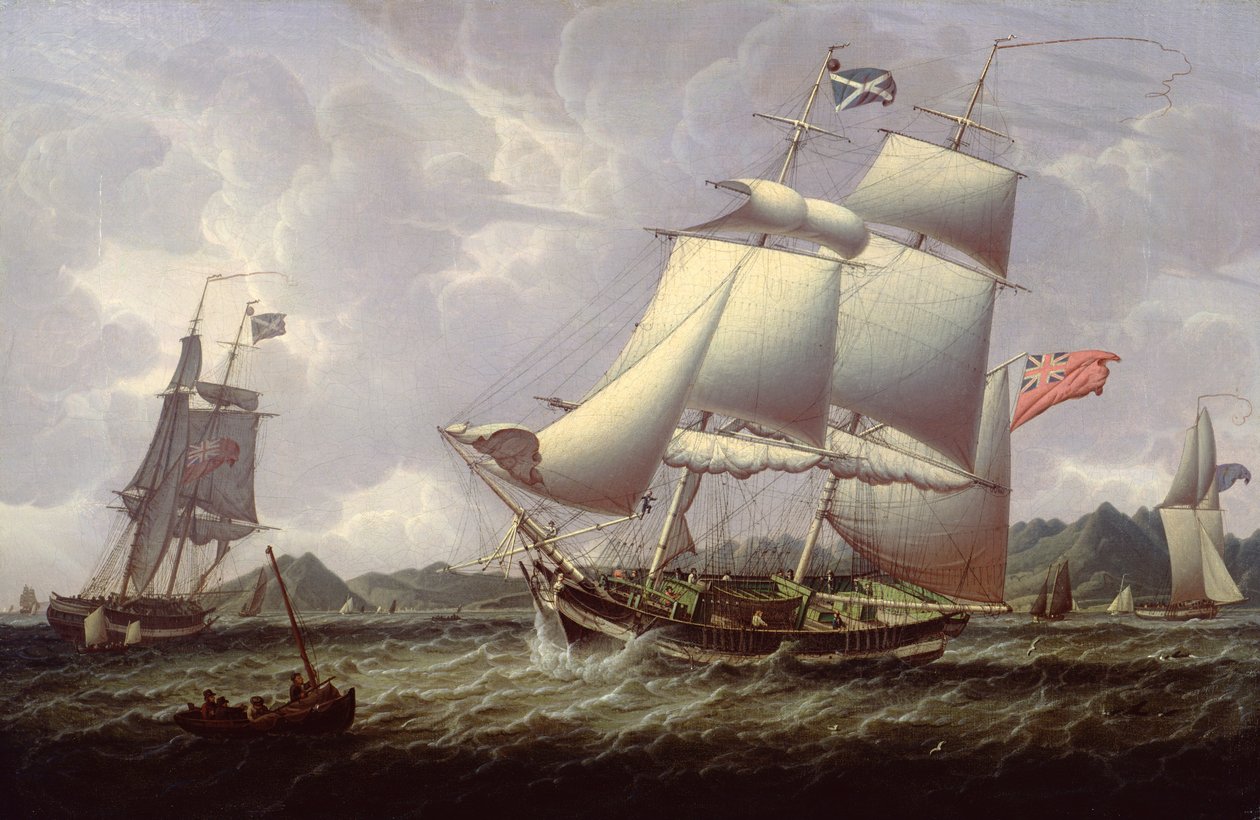 British Schooners, 1828 by Robert Salmon