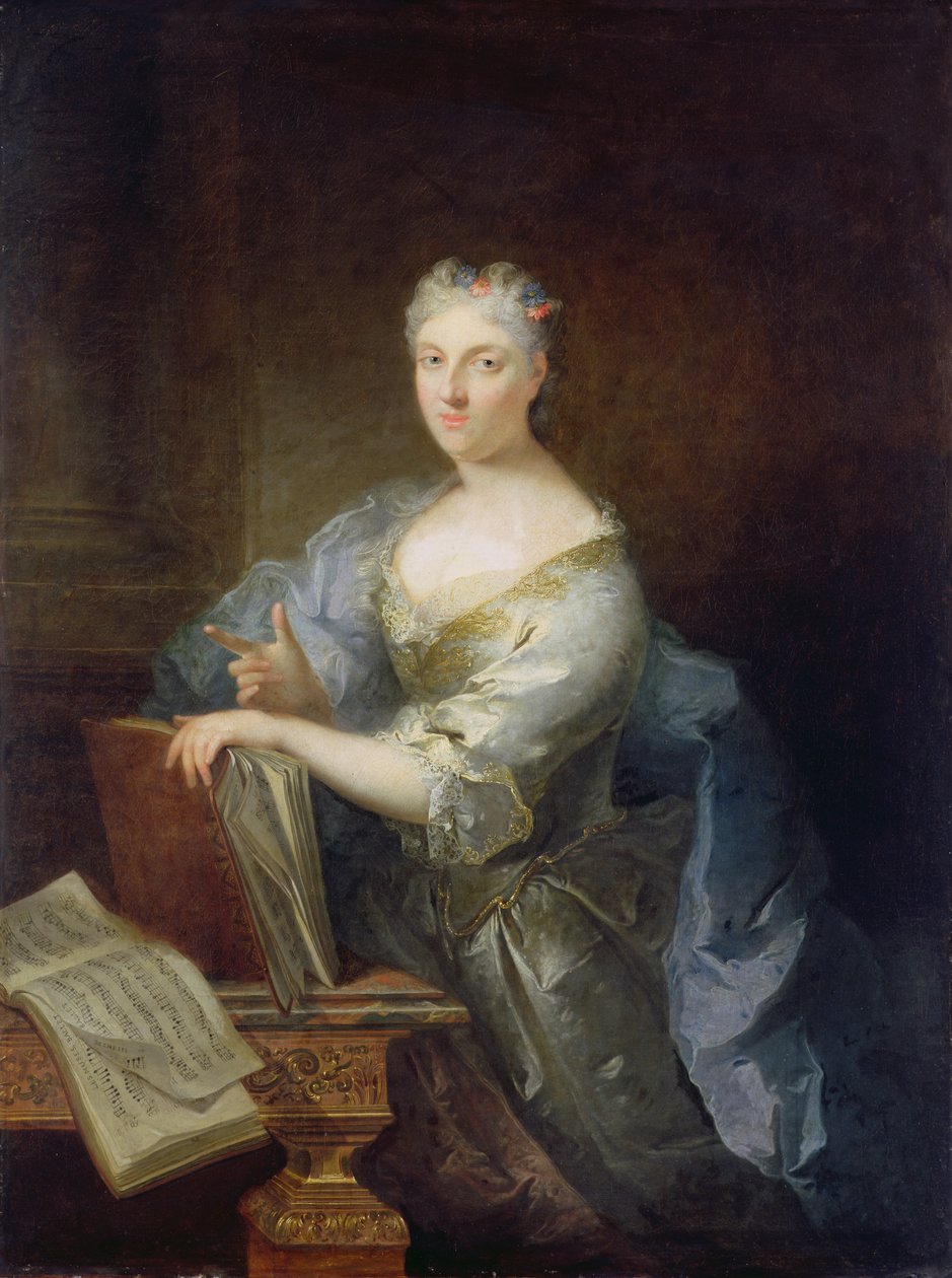 Portrait of the Singer Marie-Louise Desmatins by Robert Tournieres