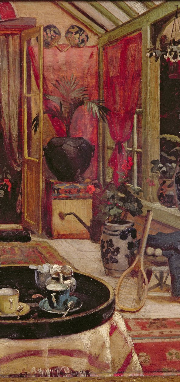A Break for Tea (detail) by Robert Walker Macbeth